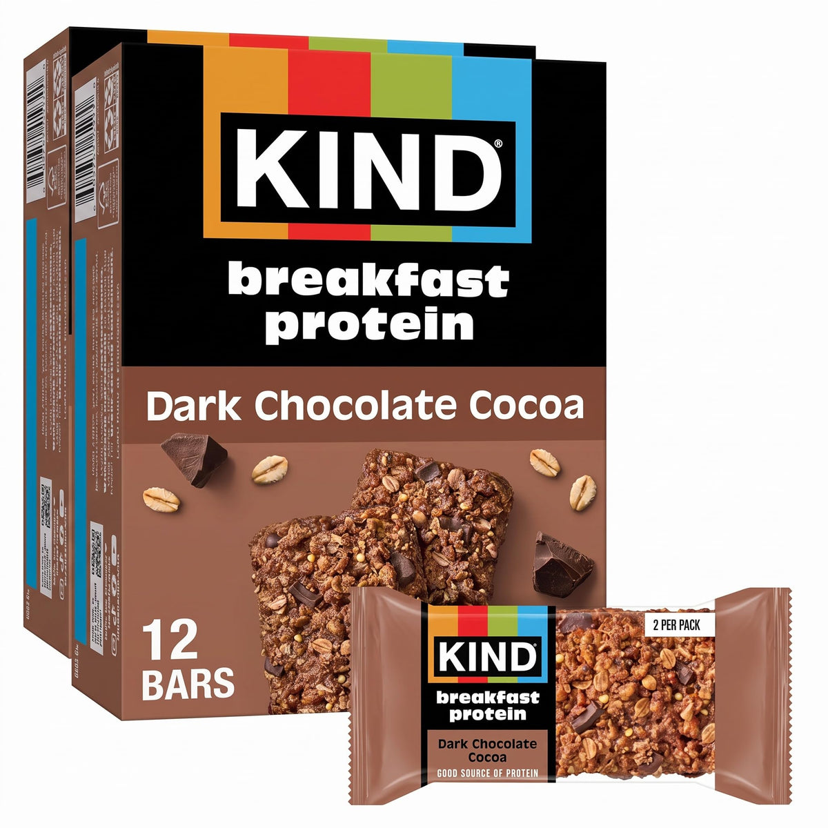 KIND Breakfast Protein Bars, Gluten-Free, 6 Twin Packs