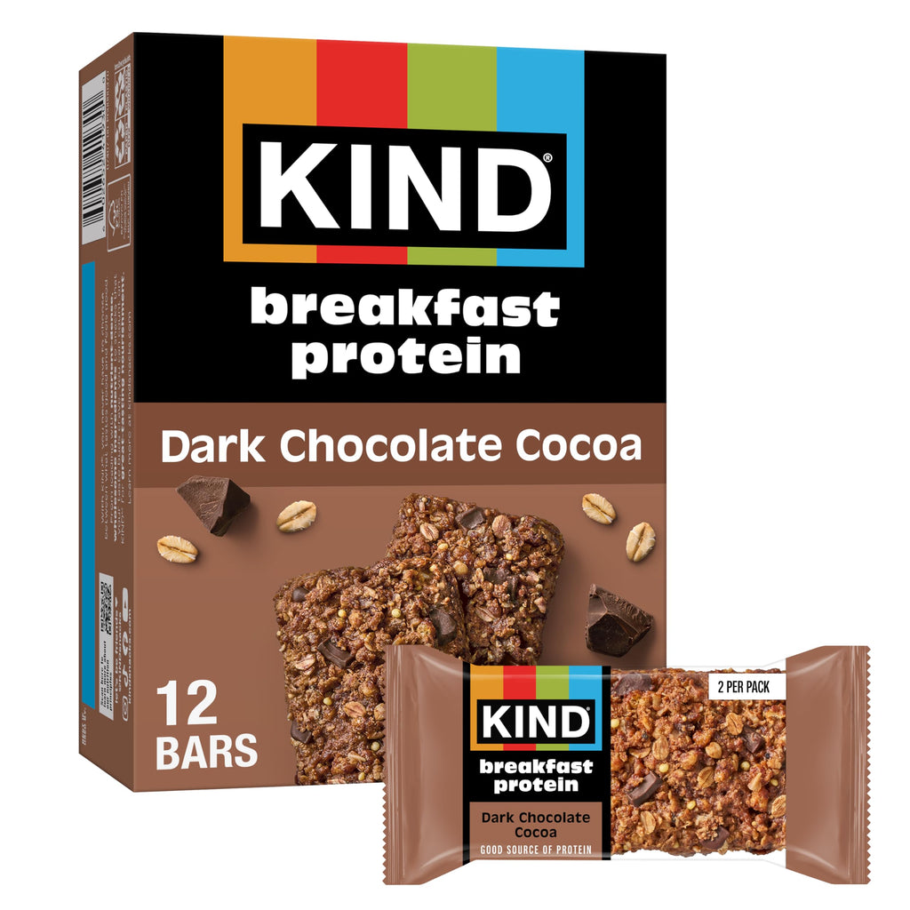 KIND Breakfast Protein Bars, Gluten-Free, 6 Twin Packs