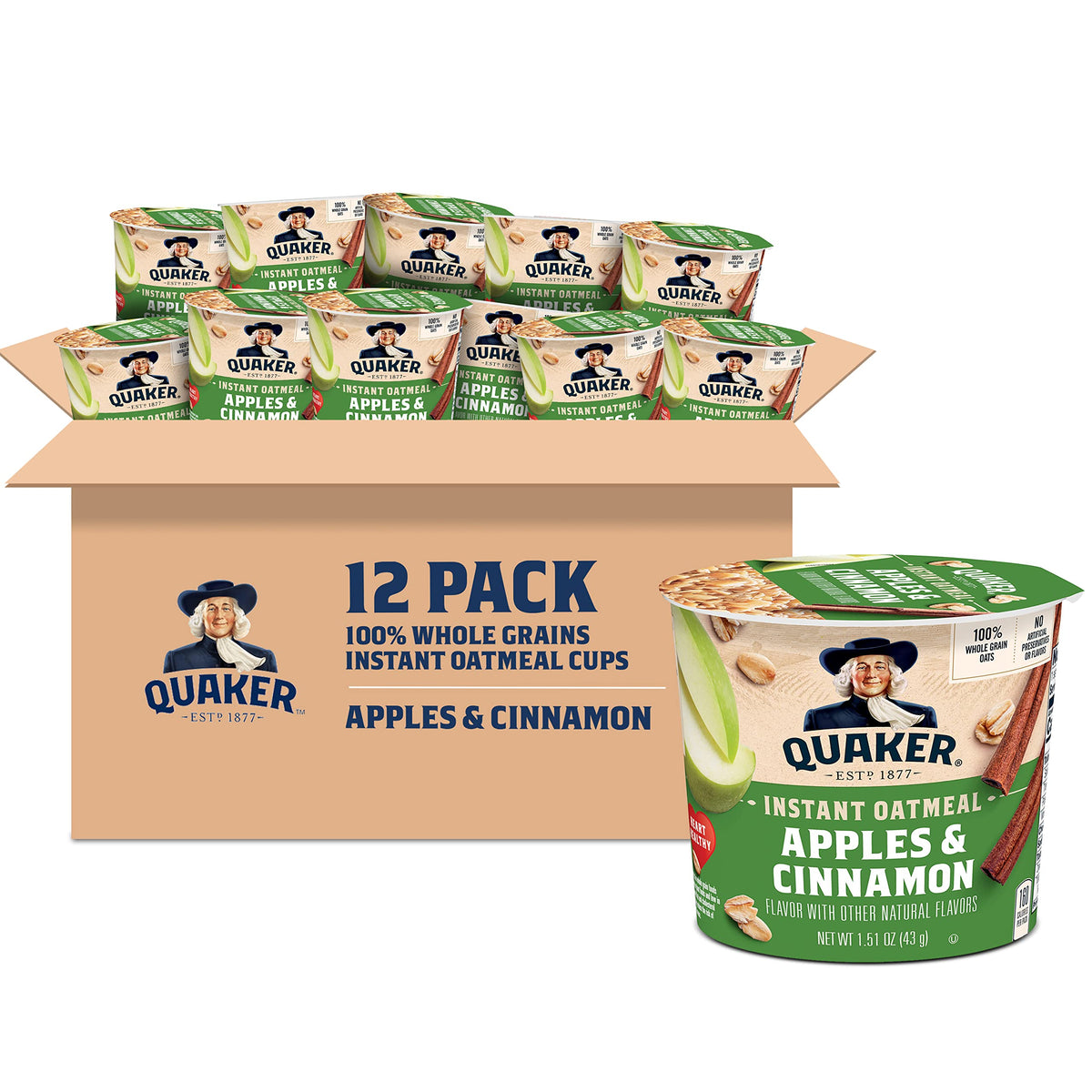 Quaker Protein Maple Instant Oatmeal Express Cups