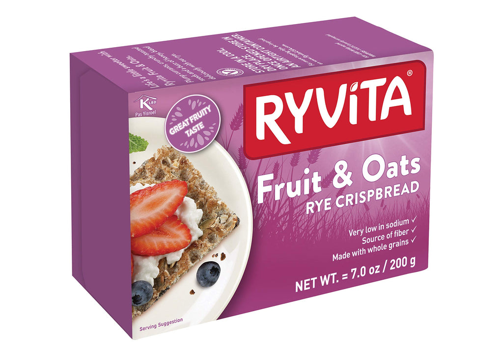 Ryvita Crispbread Crackers for Snacking & Toppings