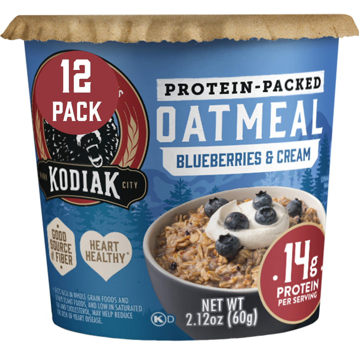 Kodiak Maple Brown Sugar High-Protein Instant Oatmeal Cups