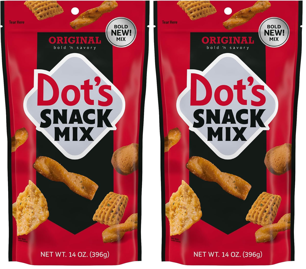 Dot's Original Seasoned Pretzel Twists, 16 oz (3-Pack)