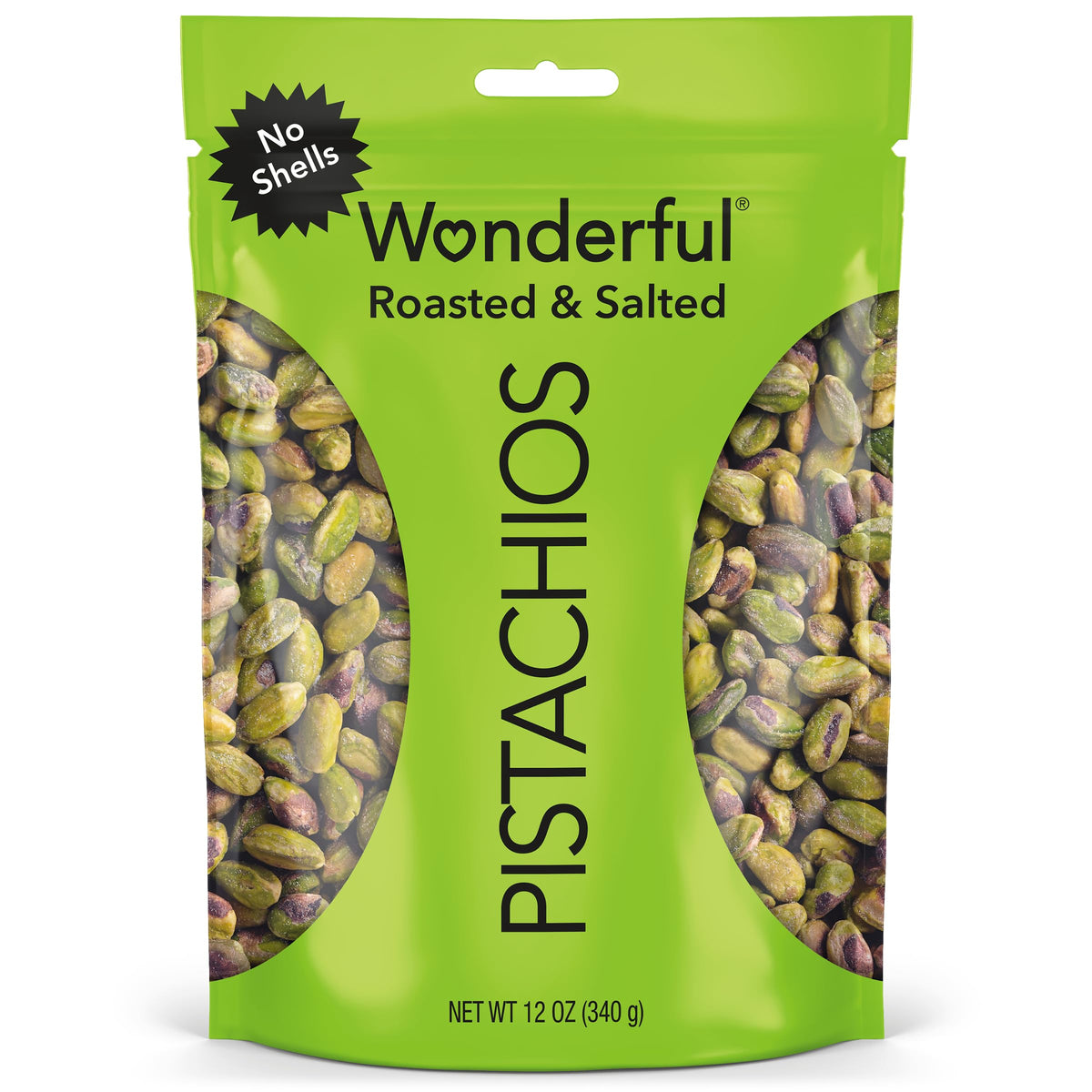 Wonderful Pistachios No Shells Roasted & Salted, 6 oz Bag