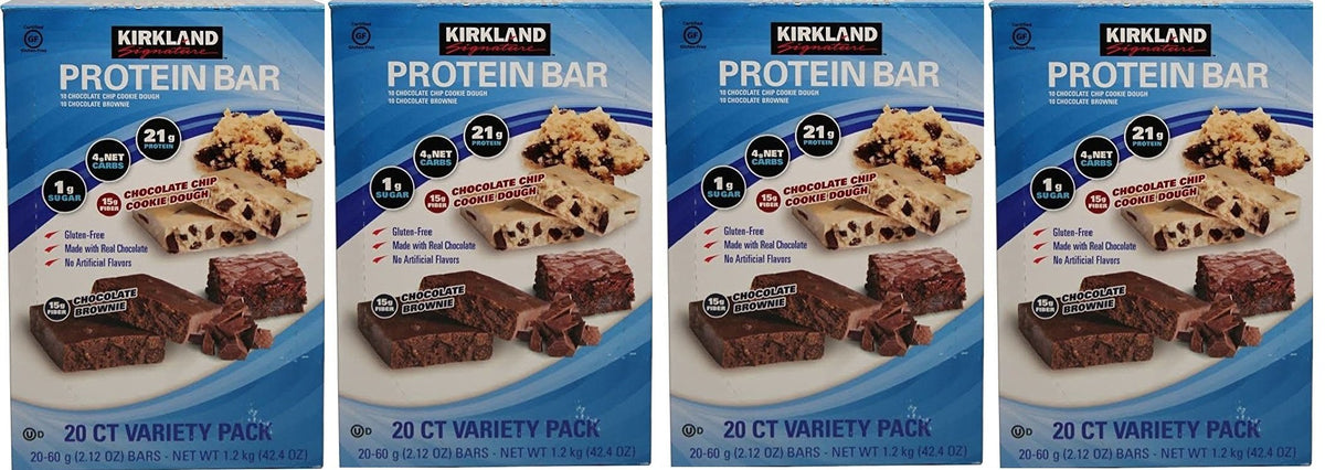 Kirkland Signature Protein Bar Variety Pack, 20 Count (4-Pack)