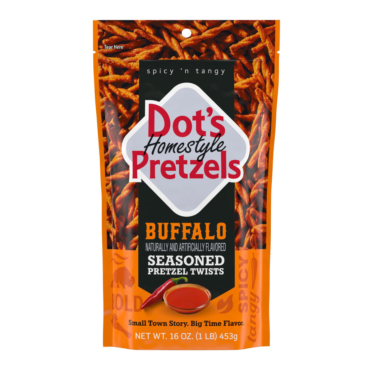 Dot's Original Seasoned Pretzel Twists, 16 oz (3-Pack)