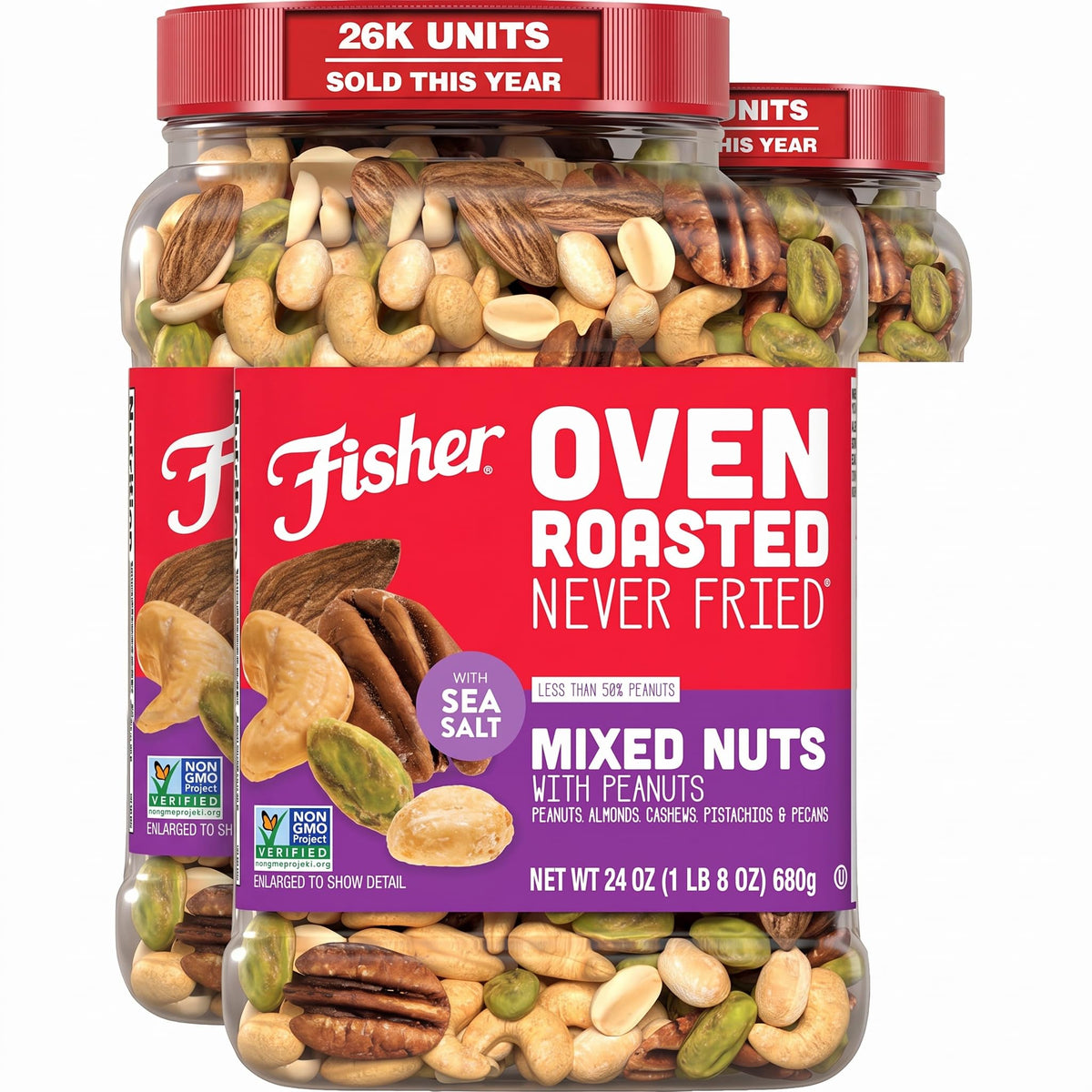 Fisher Snack Assorted Nuts Variety for Everyday Snacking