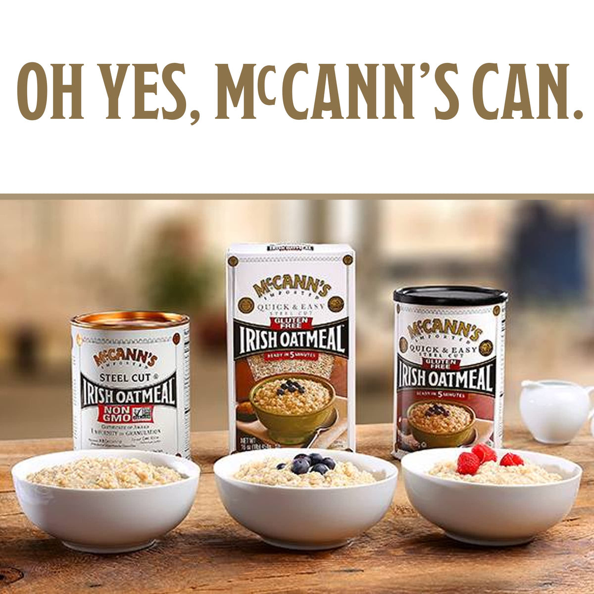 McCann's Vanilla Honey Instant Oatmeal Cups, 1.9 oz, 12-Pack