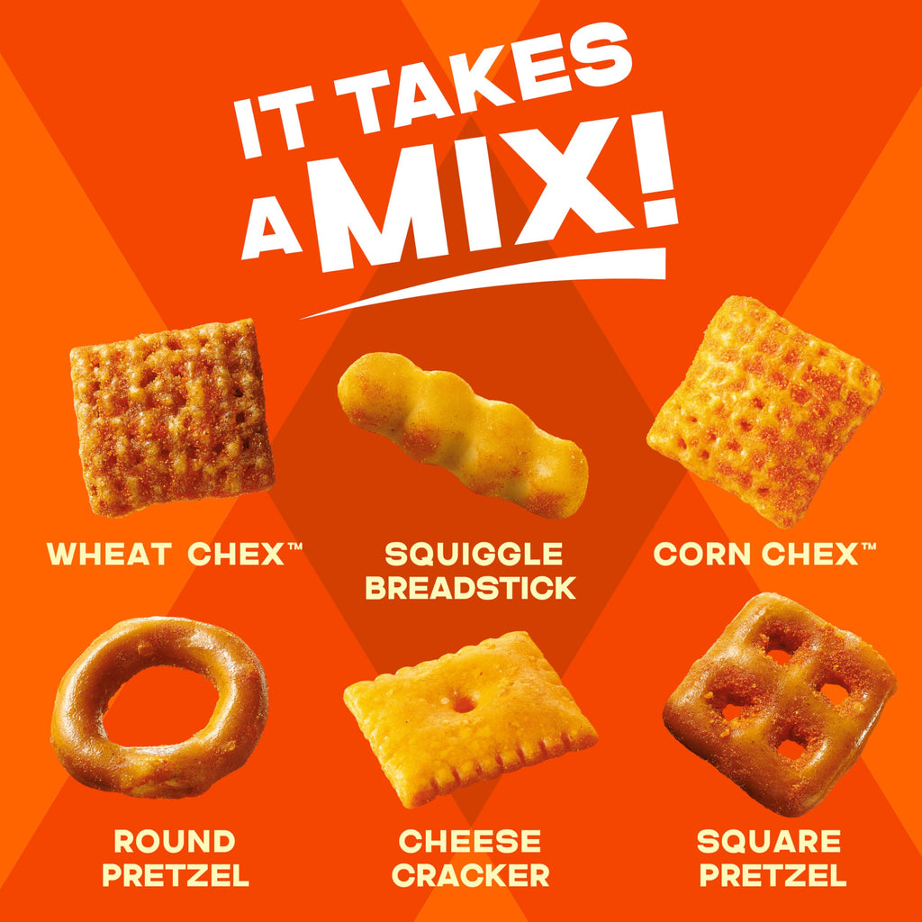 Chex Mix Crunchy Snack Mix, 20 oz Resealable Tub