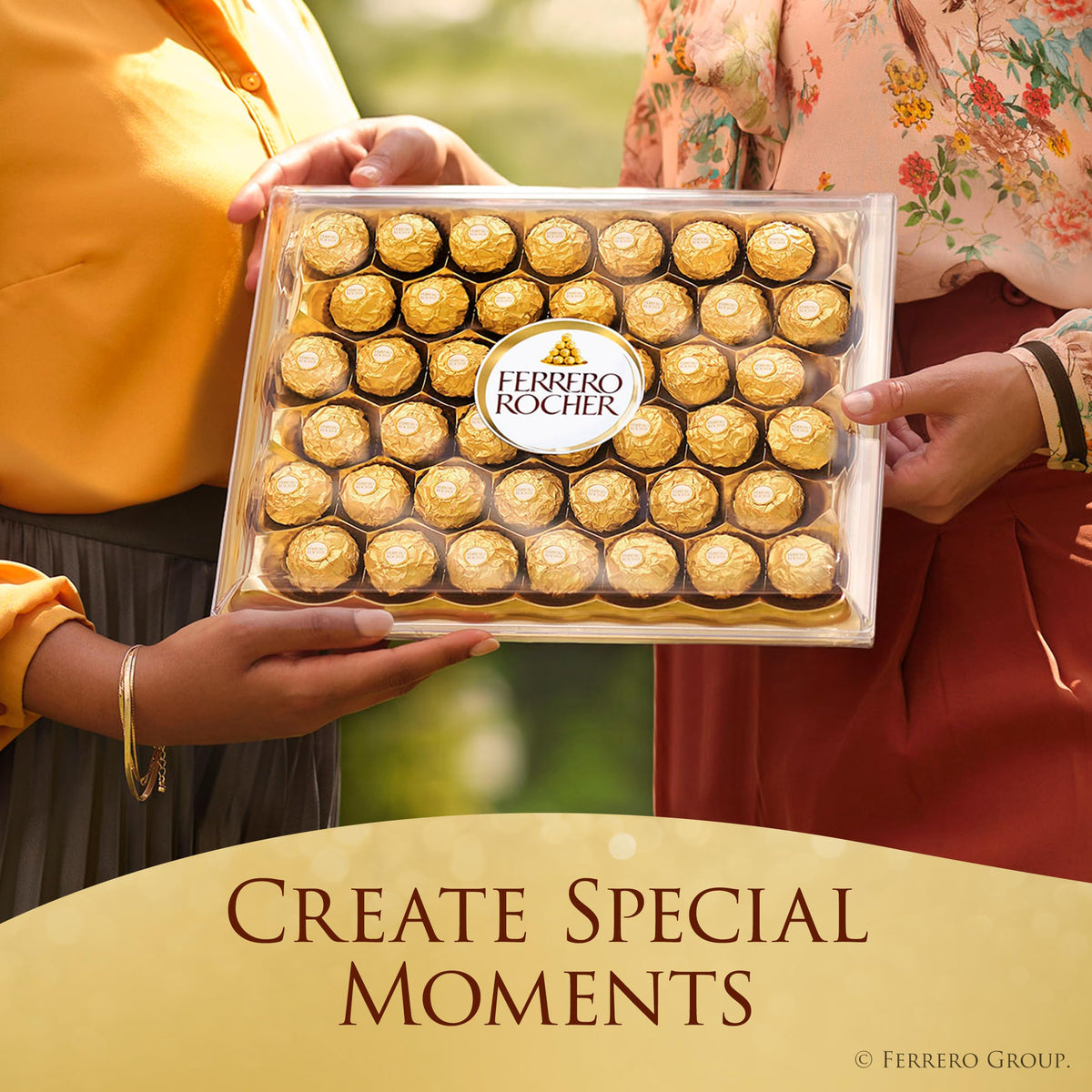 Ferrero Rocher Milk Chocolate Hazelnut Gift Box, 24 Count