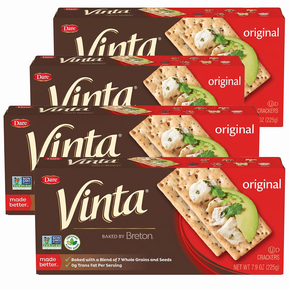 Dare Vinta Original 8-Grain & Seed Crackers, 7.9 oz