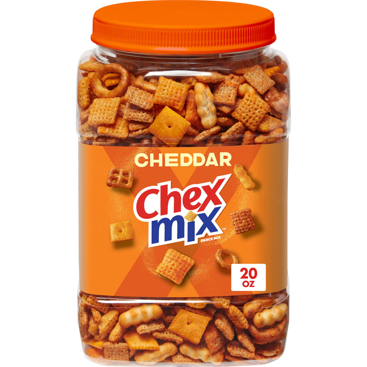 Chex Mix Crunchy Snack Mix, 20 oz Resealable Tub