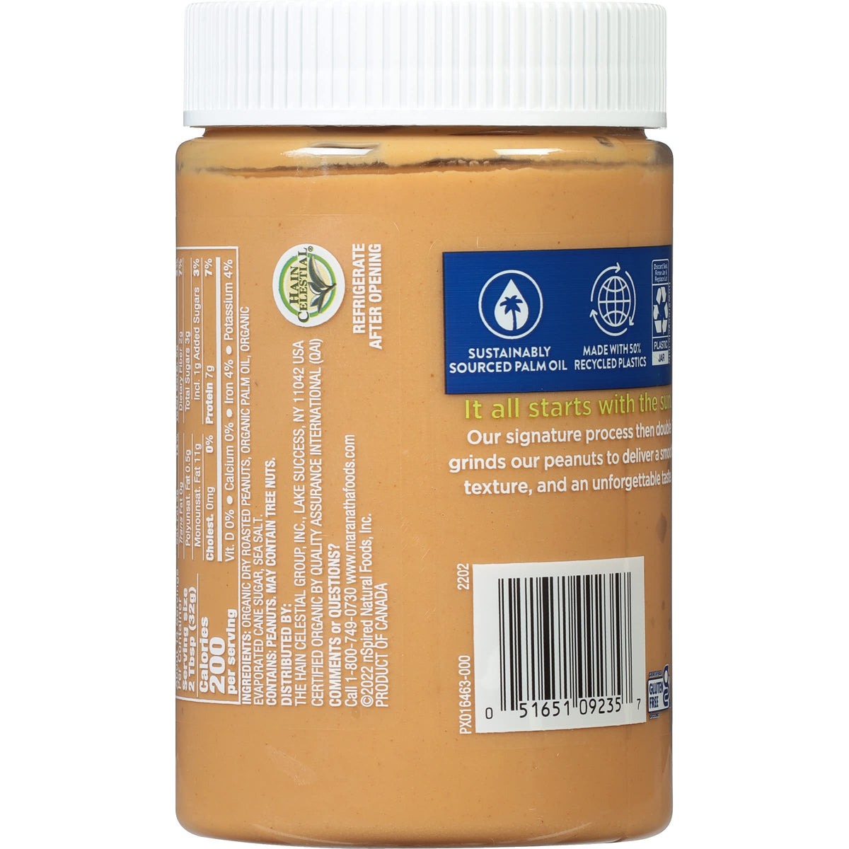 MaraNatha Organic Peanut Butter Spread, 16 oz