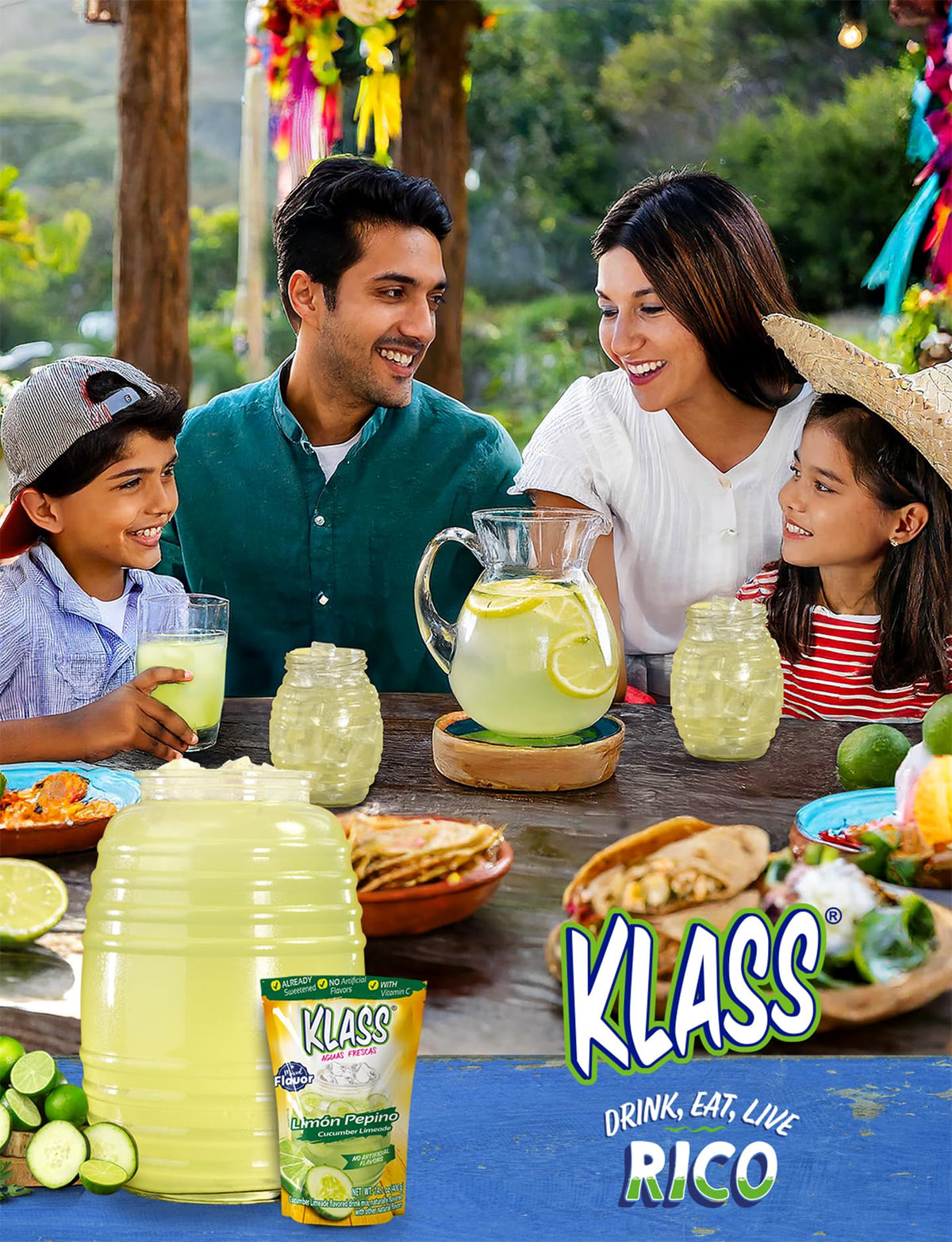 Klass Aguas Frescas Tropical Variety Drink Mix, 4 Flavors