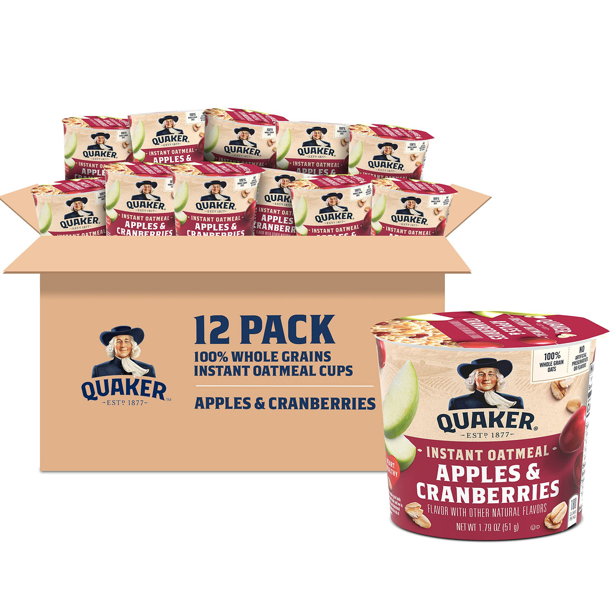 Quaker Protein Maple Instant Oatmeal Express Cups