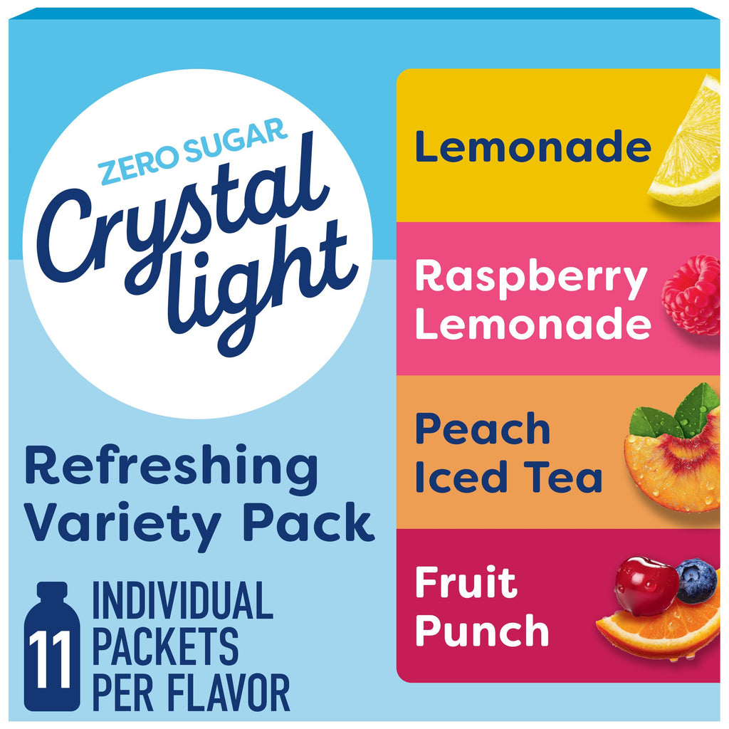 Crystal Light Variety Pack Drink Mix, 44 Packets, 4.18 oz