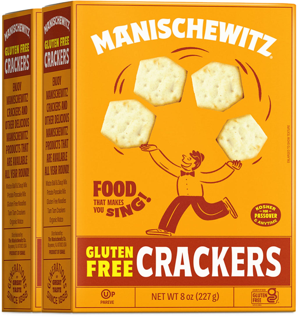 Manischewitz Gluten-Free Original Crackers, 8 oz (2-Pack)