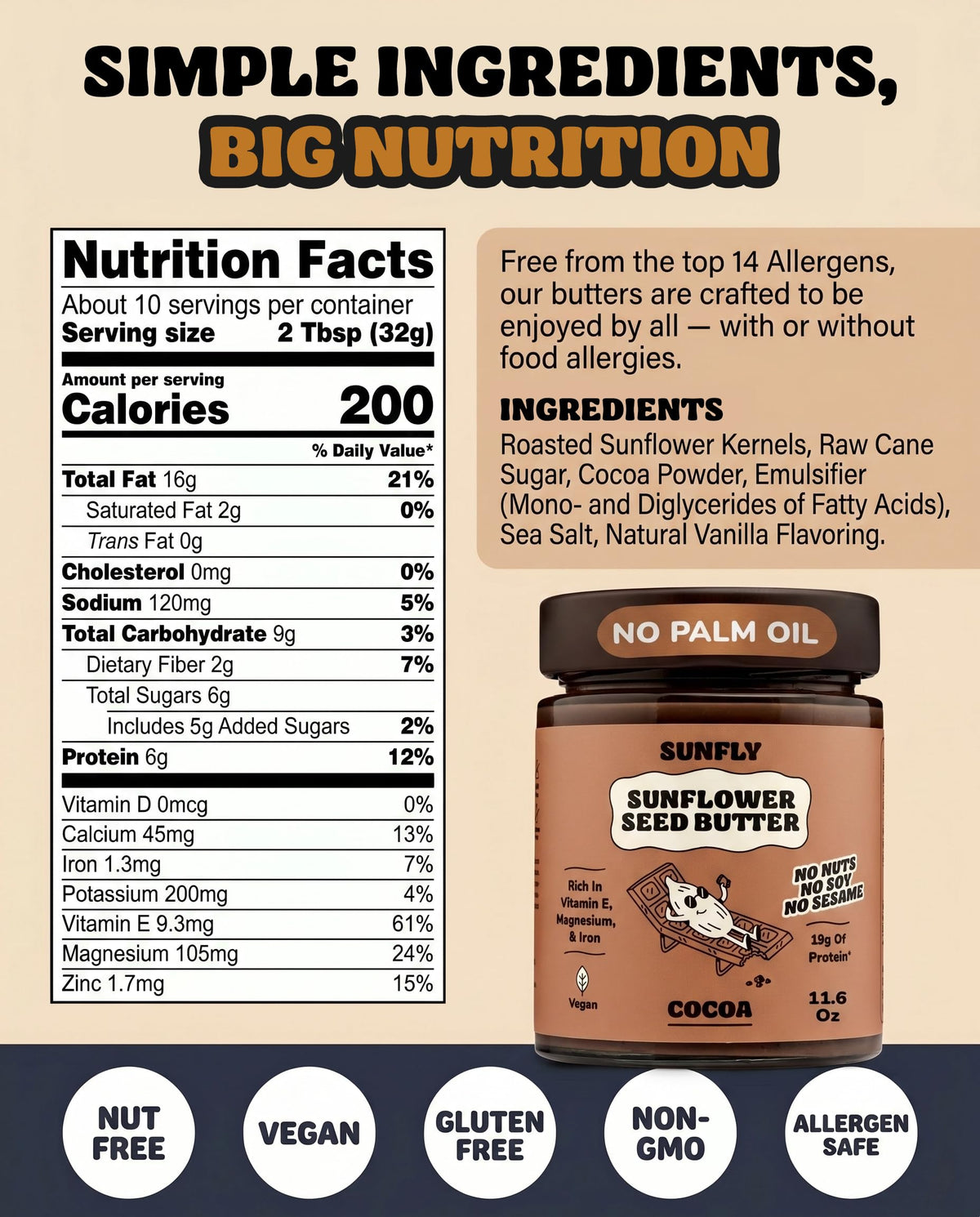 SUNFLY Sunflower Seed Butter