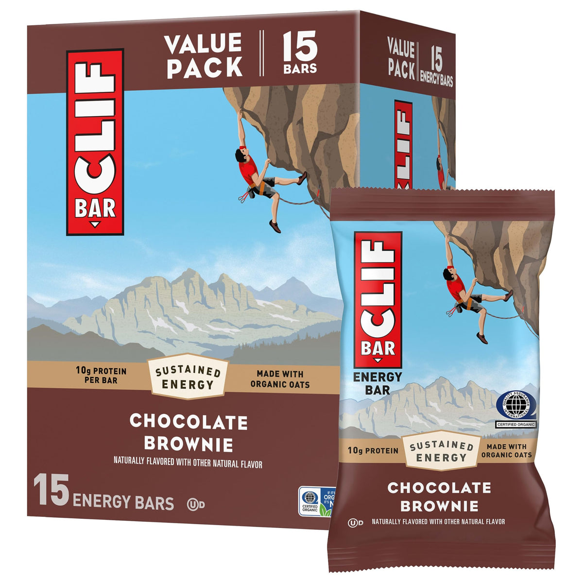 CLIF BAR White Chocolate Macadamia Energy Bars, 15-Pack