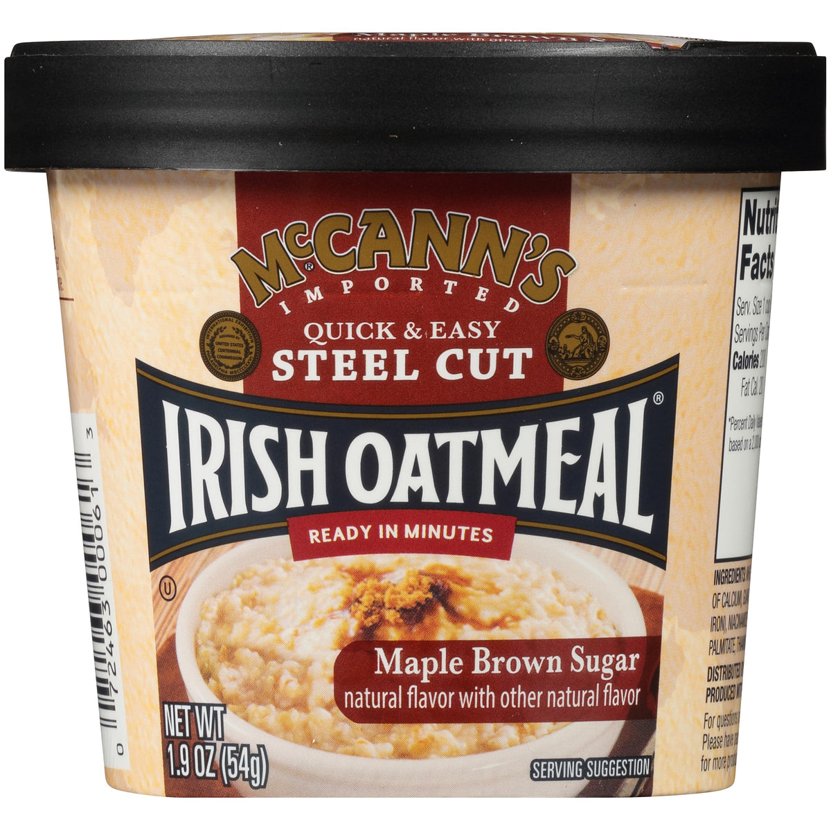McCann's Vanilla Honey Instant Oatmeal Cups, 1.9 oz, 12-Pack
