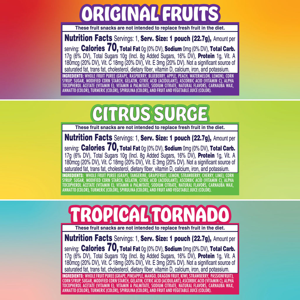 Welch's Fusions Gluten-Free Fruit Snacks Variety, 50 Count
